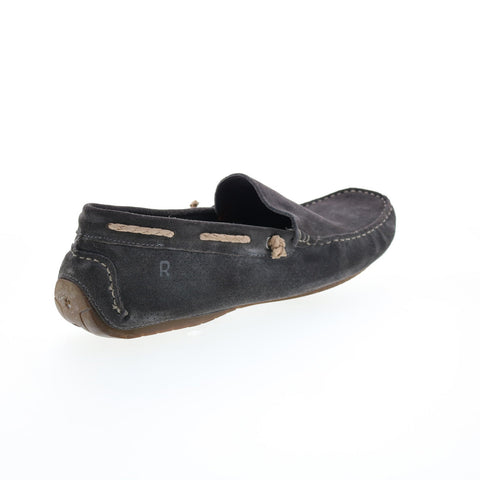 Roan El Dorado F800204 Mens Gray Suede Loafers & Slip Ons Casual Shoes