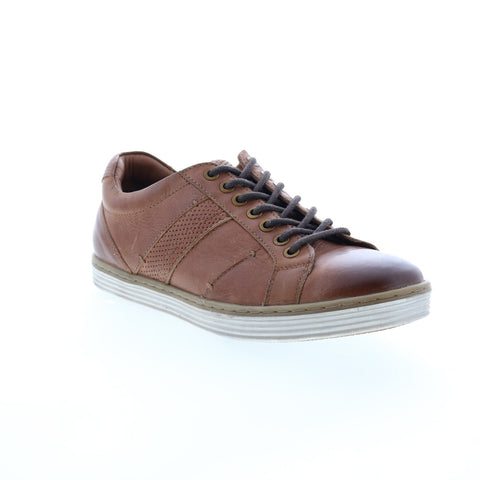 Roan Eli F800406 Mens Brown Leather Lace Up Lifestyle Sneakers Shoes