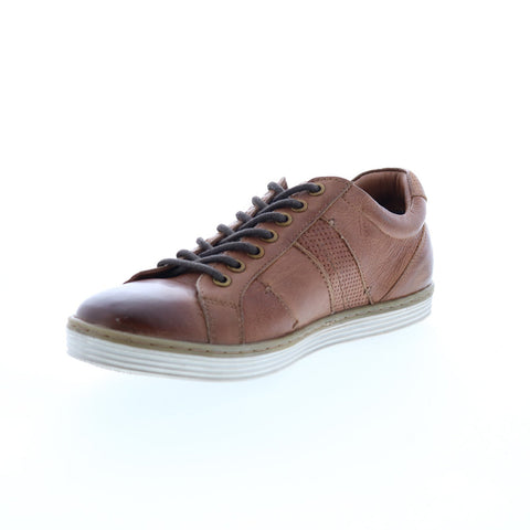 Roan Eli F800406 Mens Brown Leather Lace Up Lifestyle Sneakers Shoes