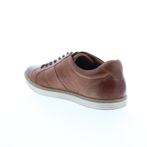 Roan Eli F800406 Mens Brown Leather Lace Up Lifestyle Sneakers Shoes