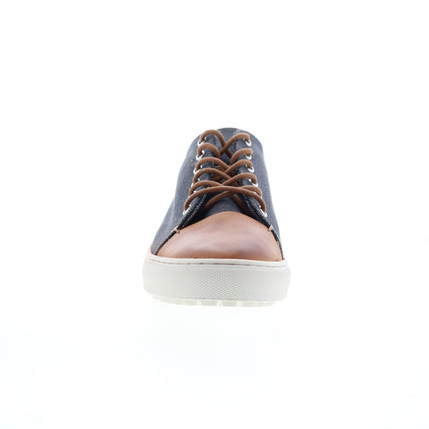 Roan Tod F800411 Mens Blue Canvas Lace Up Lifestyle Sneakers Shoes