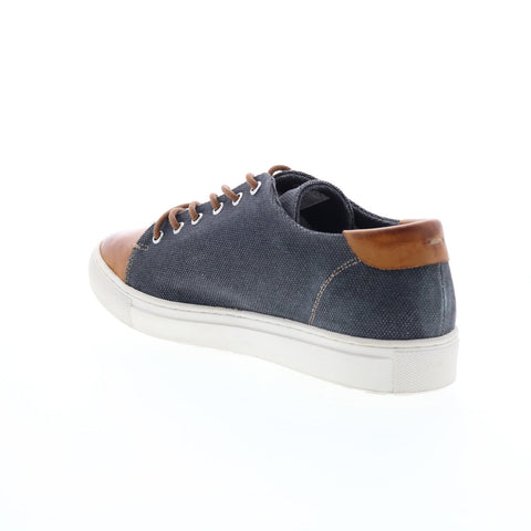 Roan Tod F800411 Mens Blue Canvas Lace Up Lifestyle Sneakers Shoes