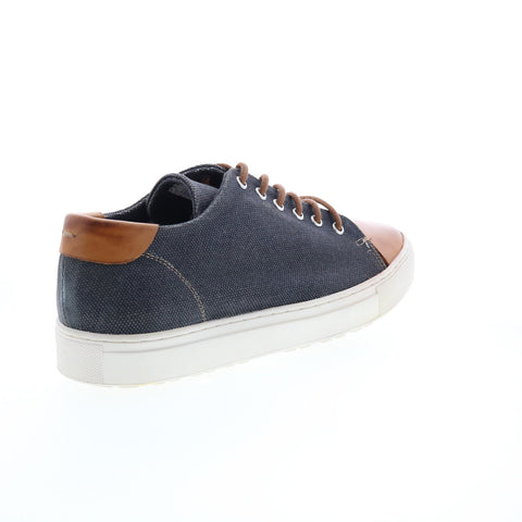 Roan Tod F800411 Mens Blue Canvas Lace Up Lifestyle Sneakers Shoes