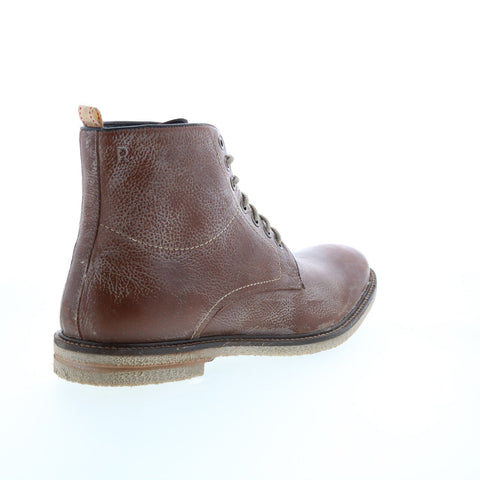 Roan Drell F804007 Mens Brown Leather Lace Up Casual Dress Boots