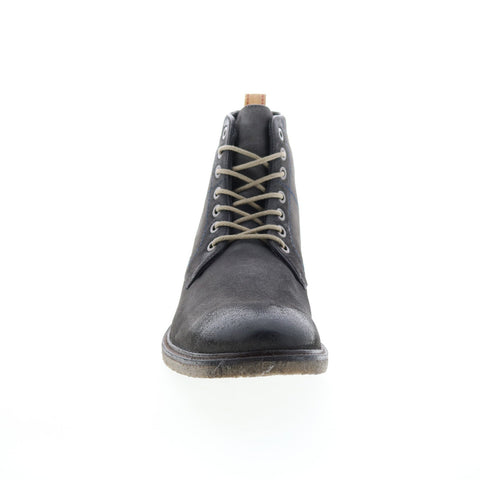 Roan Drell F804007 Mens Gray Leather Lace Up Casual Dress Boots