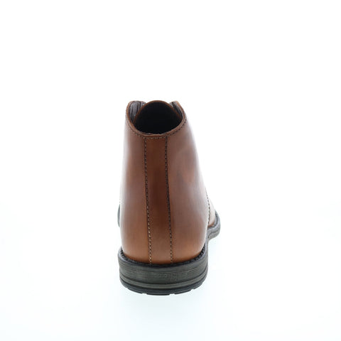 Roan Proff F804019 Mens Brown Leather Lace Up Casual Dress Boots