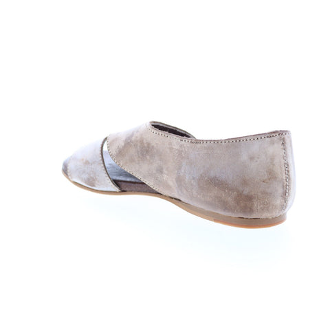 Roan Irie F850006 Womens Beige Leather Slip On Slides Sandals Shoes