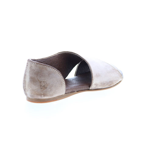 Roan Irie F850006 Womens Beige Leather Slip On Slides Sandals Shoes