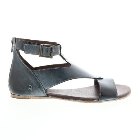Roan by Bed Stu Kit F850037 Womens Black Leather Strap Sandals Shoes
