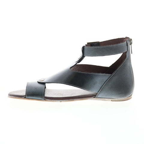 Roan by Bed Stu Kit F850037 Womens Black Leather Strap Sandals Shoes