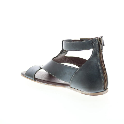 Roan by Bed Stu Kit F850037 Womens Black Leather Strap Sandals Shoes