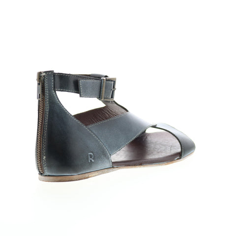 Roan by Bed Stu Kit F850037 Womens Black Leather Strap Sandals Shoes
