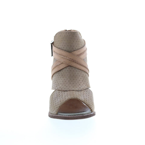 Roan Natalie F850048 Womens Brown Suede Hook & Loop Casual Dress Boots