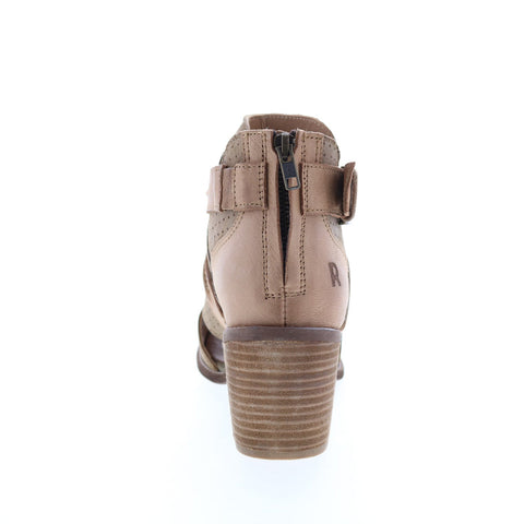Roan Natalie F850048 Womens Brown Suede Hook & Loop Casual Dress Boots