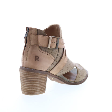 Roan Natalie F850048 Womens Brown Suede Hook & Loop Casual Dress Boots