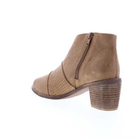 Roan Katherine F850049 Womens Brown Leather Lace Up Ankle & Booties Boots