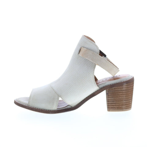 Roan Christine F853009 Womens Gray Suede Hook & Loop Strap Heels Shoes