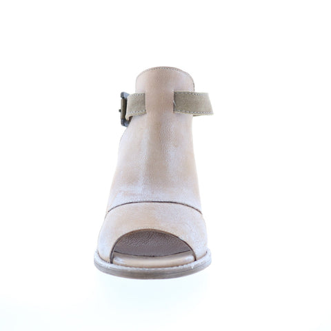 Roan Christine F853009 Womens Brown Leather Heeled Sandals Shoes