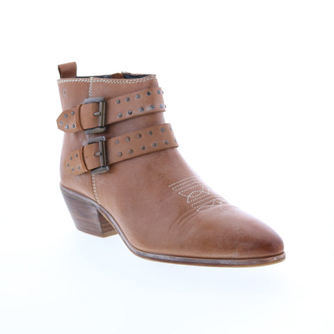 Roan by Bed Stu Ville F858025 Womens Brown Leather Ankle & Booties Boots