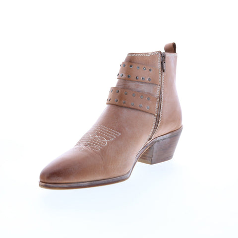 Roan by Bed Stu Ville F858025 Womens Brown Leather Ankle & Booties Boots