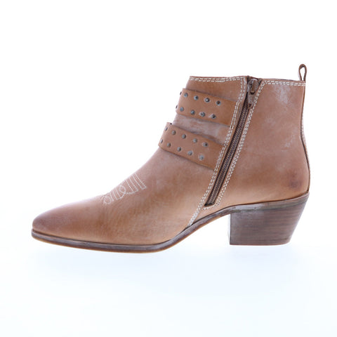 Roan by Bed Stu Ville F858025 Womens Brown Leather Ankle & Booties Boots