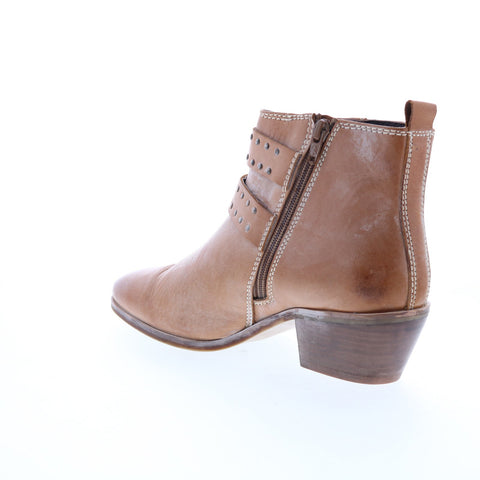 Roan by Bed Stu Ville F858025 Womens Brown Leather Ankle & Booties Boots