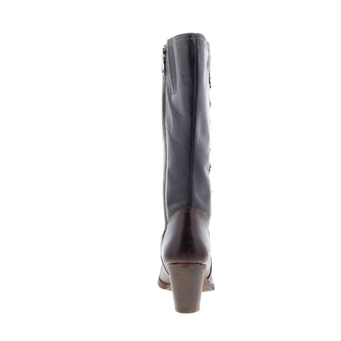 Roan Katsya F858044 Womens Brown Zipper Mid Calf Boots