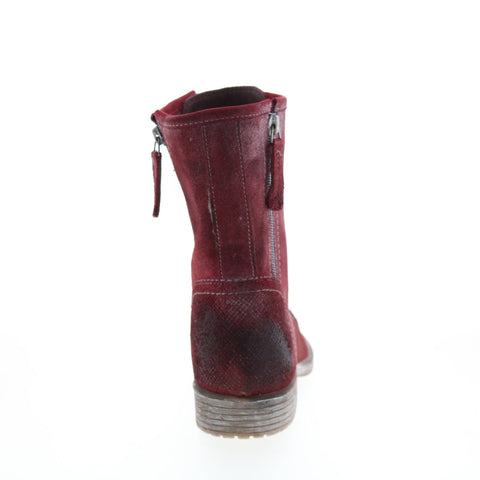 Roan Affair P F858051 Womens Burgundy Suede Lace Up Casual Dress Boots