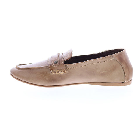 Roan Kerry F858070 Womens Brown Leather Loafers & Slip Ons Penny Shoes