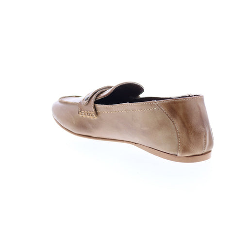 Roan Kerry F858070 Womens Brown Leather Loafers & Slip Ons Penny Shoes