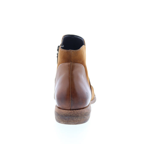 Roan Jill F890001 Womens Brown Suede Zipper Ankle & Booties Boots