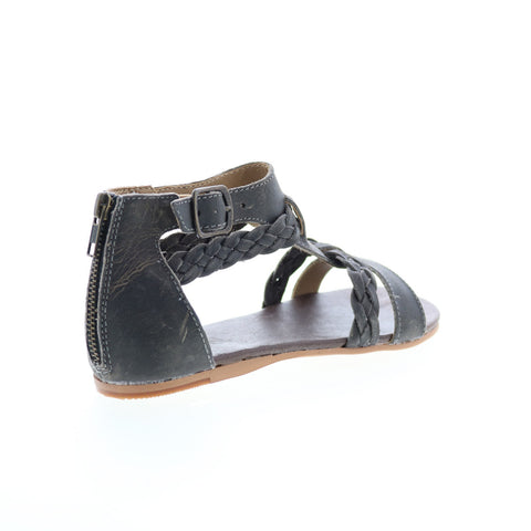 Roan by Bed Stu Posey F990005 Womens Black Leather Strap Sandals Shoes