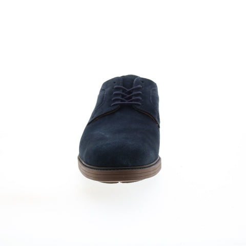 Mobils Ergonomic Flavien Mens Blue Suede Oxfords & Lace Ups Plain Toe Shoes