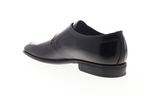Bruno Magli Flavio Mens Black Leather Low Top Monk Strap Oxfords Shoes