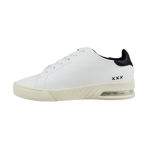 Radii Square FM1100 Mens White Leather Low Top Lace Up Lifestyle Sneakers Shoes