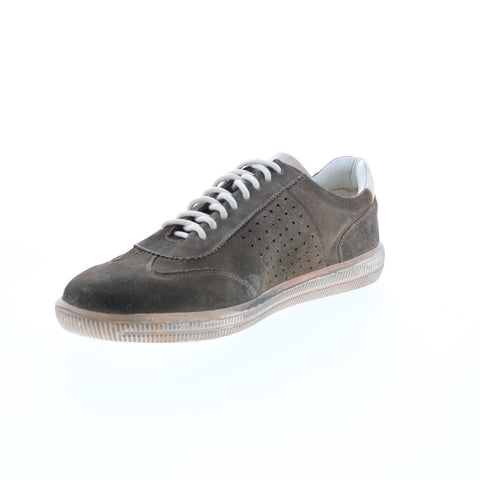 Roan Bluff FR80025 Mens Gray Suede Lace Up Lifestyle Sneakers Shoes