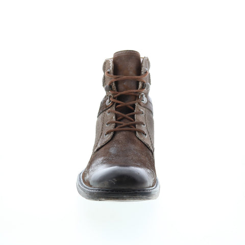 Roan Belford C FR80408 Mens Brown Leather Lace Up Casual Dress Boots