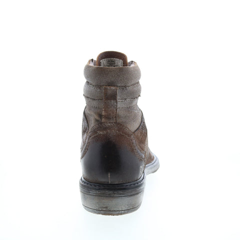 Roan Belford C FR80408 Mens Brown Leather Lace Up Casual Dress Boots