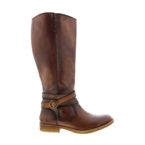 Roan by Bed Stu Gayla FR85814 Womens Brown Leather Zipper Knee High Boots