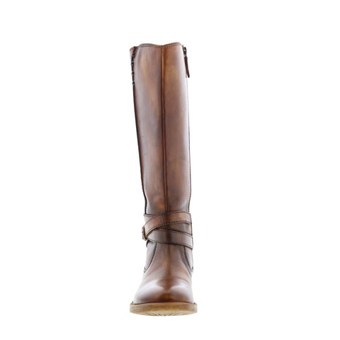 Roan by Bed Stu Gayla FR85814 Womens Brown Leather Zipper Knee High Boots
