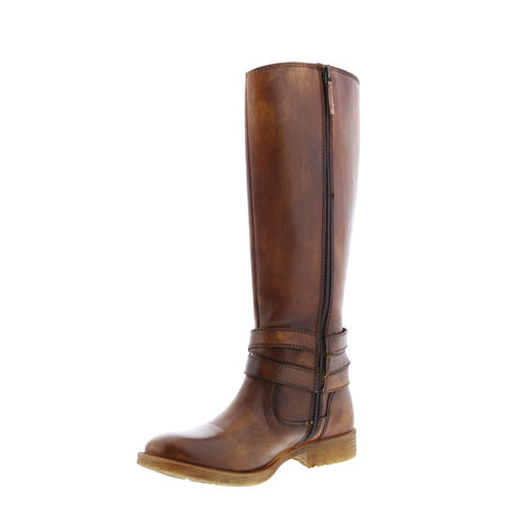 Roan by Bed Stu Gayla FR85814 Womens Brown Leather Zipper Knee High Boots