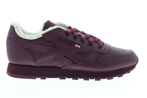 Reebok Classic Leather FU7776 Womens Burgundy Lifestyle Sneakers Shoes