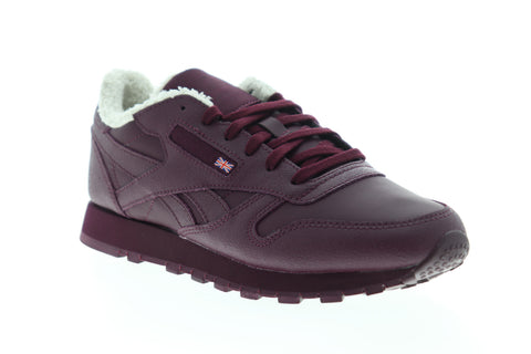 Reebok Classic Leather FU7776 Womens Burgundy Lifestyle Sneakers Shoes