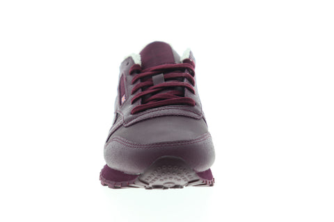Reebok Classic Leather FU7776 Womens Burgundy Lifestyle Sneakers Shoes
