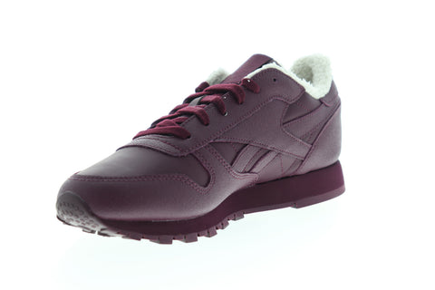 Reebok Classic Leather FU7776 Womens Burgundy Lifestyle Sneakers Shoes