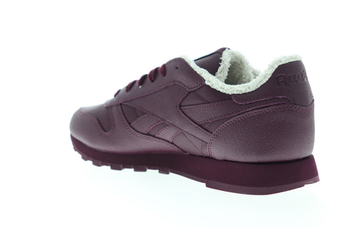 Reebok Classic Leather FU7776 Womens Burgundy Lifestyle Sneakers Shoes