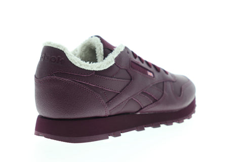 Reebok Classic Leather FU7776 Womens Burgundy Lifestyle Sneakers Shoes