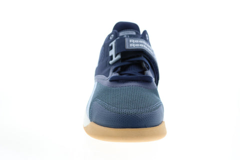 Reebok Lifter PR II FU9442 Mens Blue Canvas Athletic Weightlifting Shoes