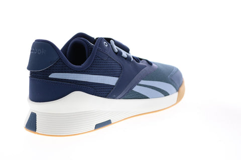 Reebok Lifter PR II FU9442 Mens Blue Canvas Athletic Weightlifting Shoes