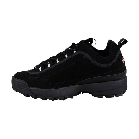 Fila Disruptor Ii FW01653-018 Mens Black Suede Casual Low Top Sneakers Shoes